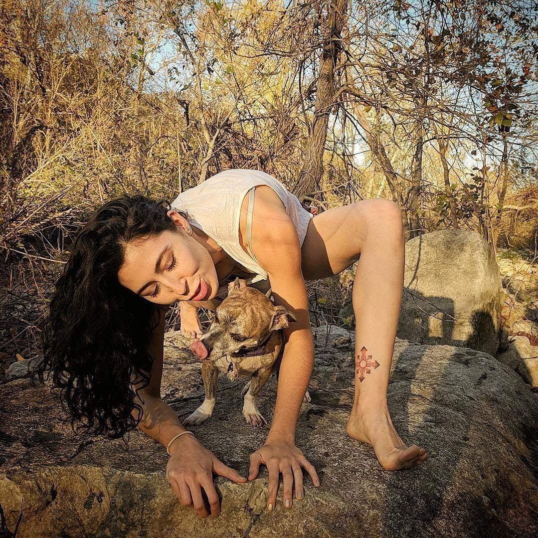 Yoga with Jules Forrister : Lizard Pose in Barton Creek Greenbelt